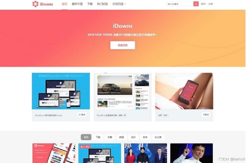 图片[1]-WordPress模板最新版iDowns-v1.8.3对接Erphpdown - 易得函-易得函